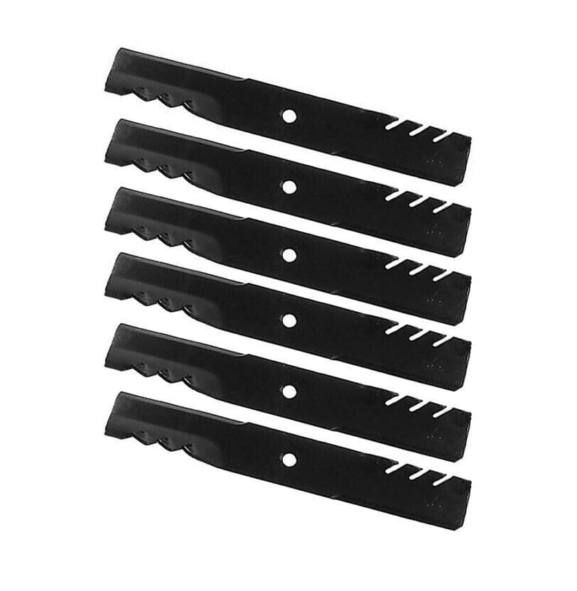 6 Pack 61'' Replacement Lawn Mower Blades for Bad Boy - Durable & Sharp Blades for Efficient Grass Cutting, Perfect for Home Lawn Care & Landscaping