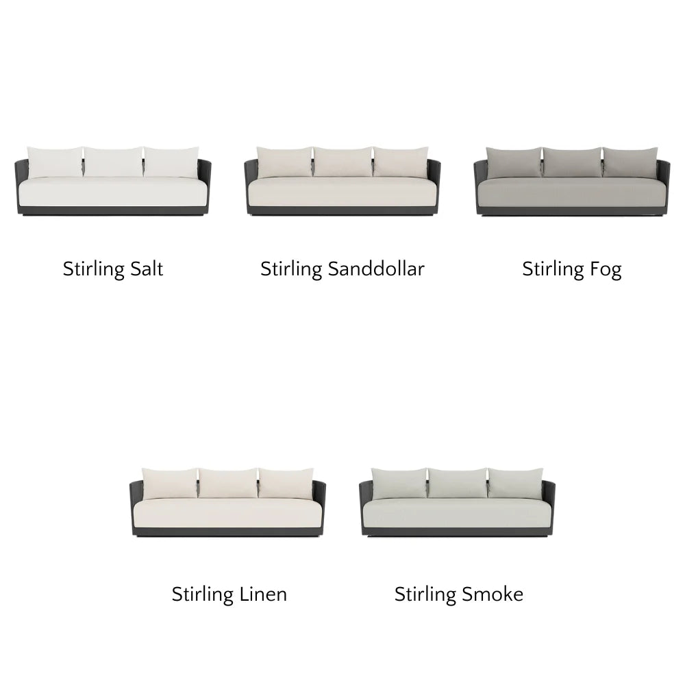 Antigua Outdoor 3-Seat Patio Sofa Set - Waterproof Wicker Furniture for Garden, Poolside & Backyard Relaxation