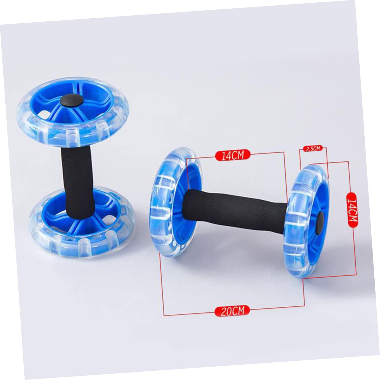 Professional Ab Wheel Roller for Home Gym - Core Workout Equipment for Abs & Fitness Training - Yellow Abdominal Roller for Strength Exercise - Perfect for Home, Office & Gym Use