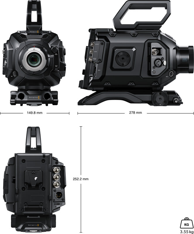 Blackmagic URSA Broadcast G2 Camera - 4K Professional Broadcast & Cinema Camera with EF Mount, 6G-SDI & 12G-SDI Outputs - Perfect for Live Streaming, News Reporting & Film Production