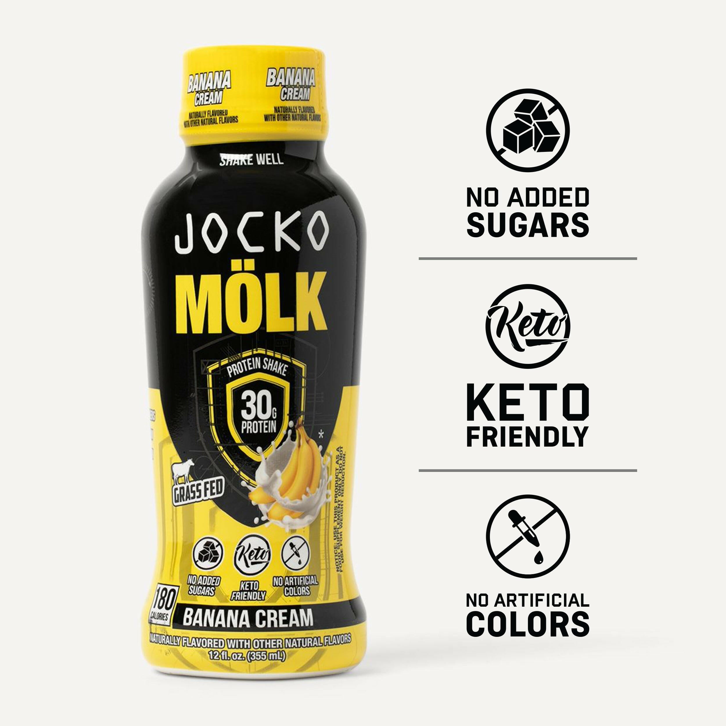 JOCKO MÖLK Protein Shakes - Premium Whey Protein Powder for Muscle Recovery & Growth | Ideal for Post-Workout, Fitness Enthusiasts & Active Lifestyles