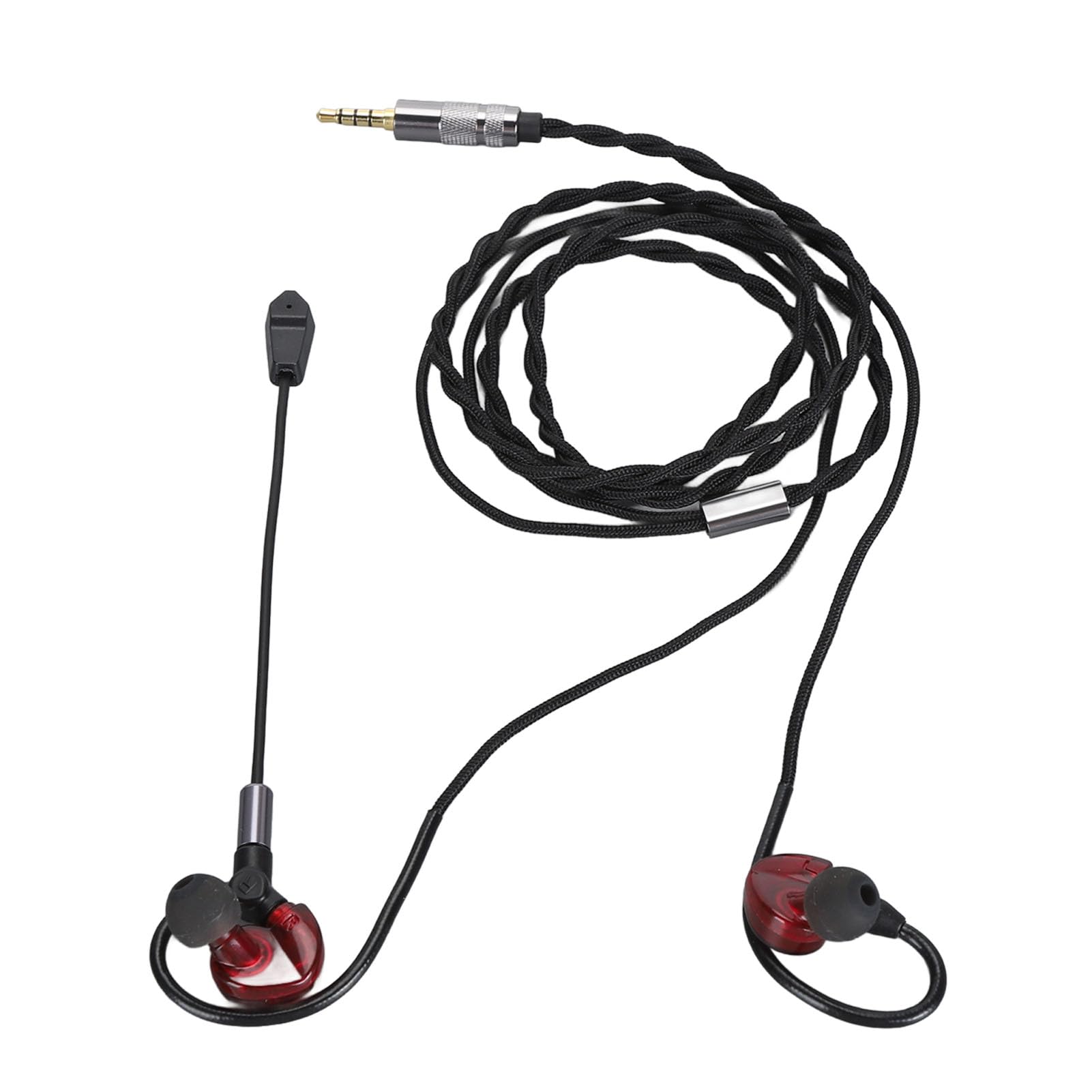 Ciciglow Detachable Gaming Headphones with Noise Canceling - 3.5mm Wired Headset with 10mm Speaker - Lightweight PC Gaming Headphones for Laptop, Computer, PS4, Xbox (Red) - Perfect for Gaming, Streaming & Online Classes