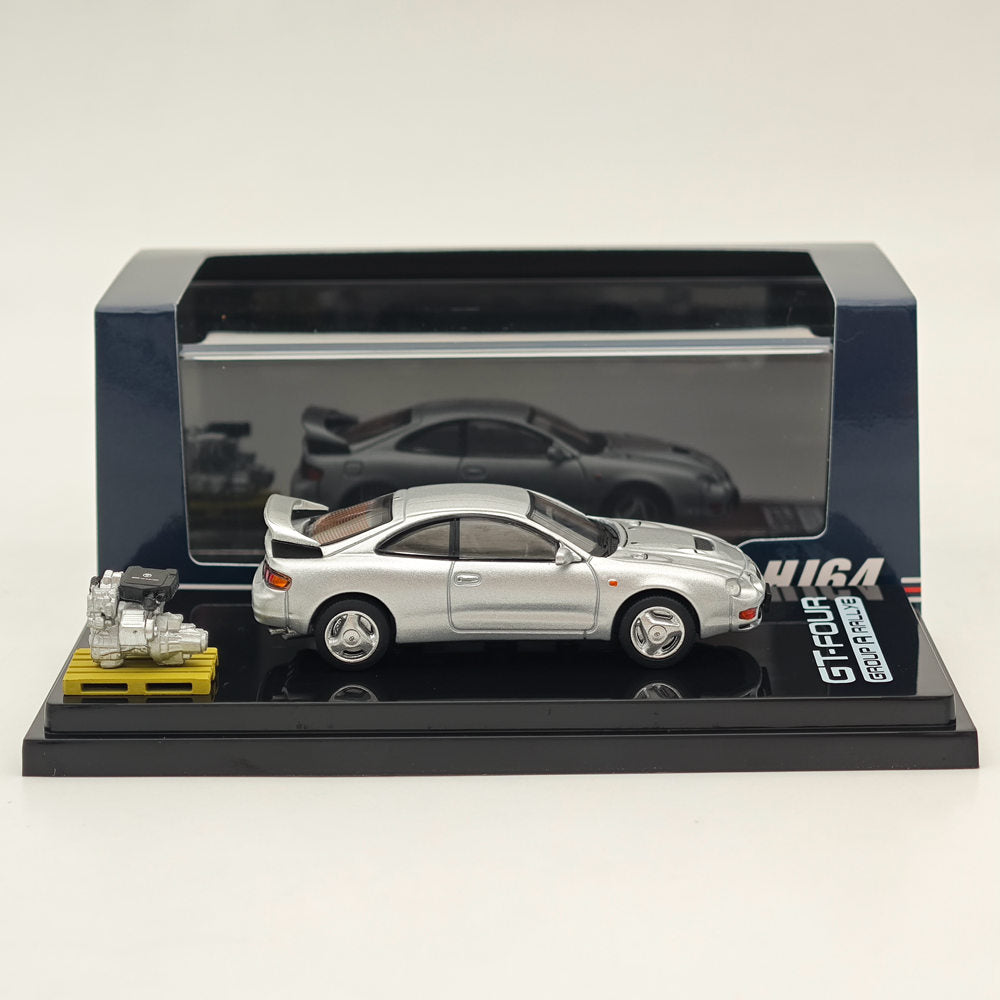 1/64 Scale Toyota Celica GT-Four ST205 WRC Edition Diecast Model Car - Silver HJ641064AS - Collectible Hobby Japan Toy for Car Enthusiasts & Gift Ideas - Perfect for Display, Racing Fans, and Diecast Collections