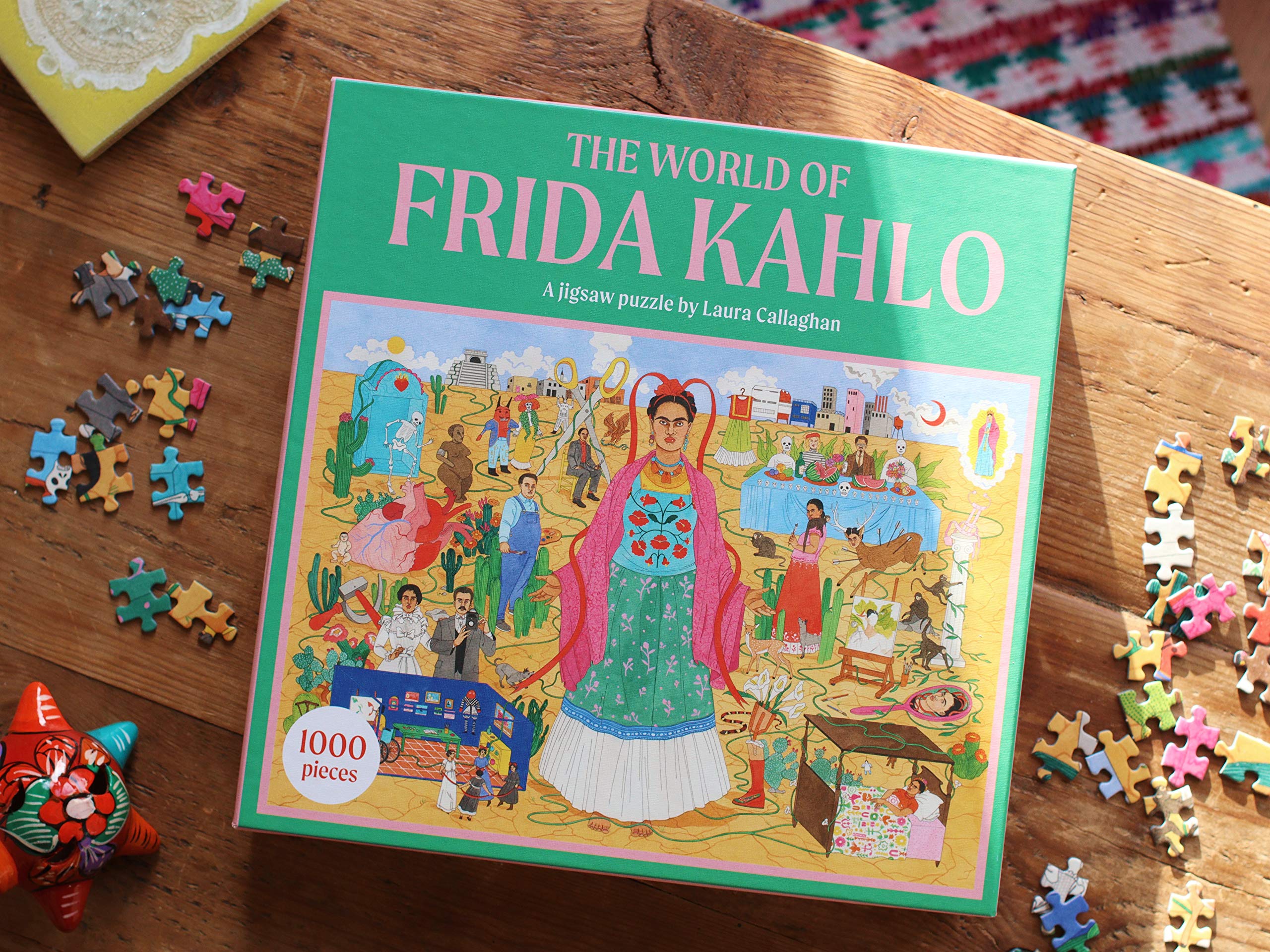 Frida Kahlo 1000 Piece Jigsaw Puzzle - Challenging Art Puzzle for Adults - Perfect for Family Game Night & Home Decor