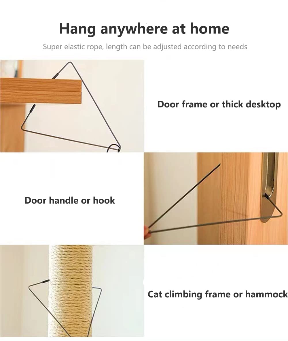 Kalimdor Interactive Cat Feather Toys - Retractable Teaser Wand with Hanging String for Indoor Cats & Kittens (2 Pack) | Fun Play Chase Exercise & Mental Stimulation for Bored Cats | Perfect for Playtime, Training & Bonding