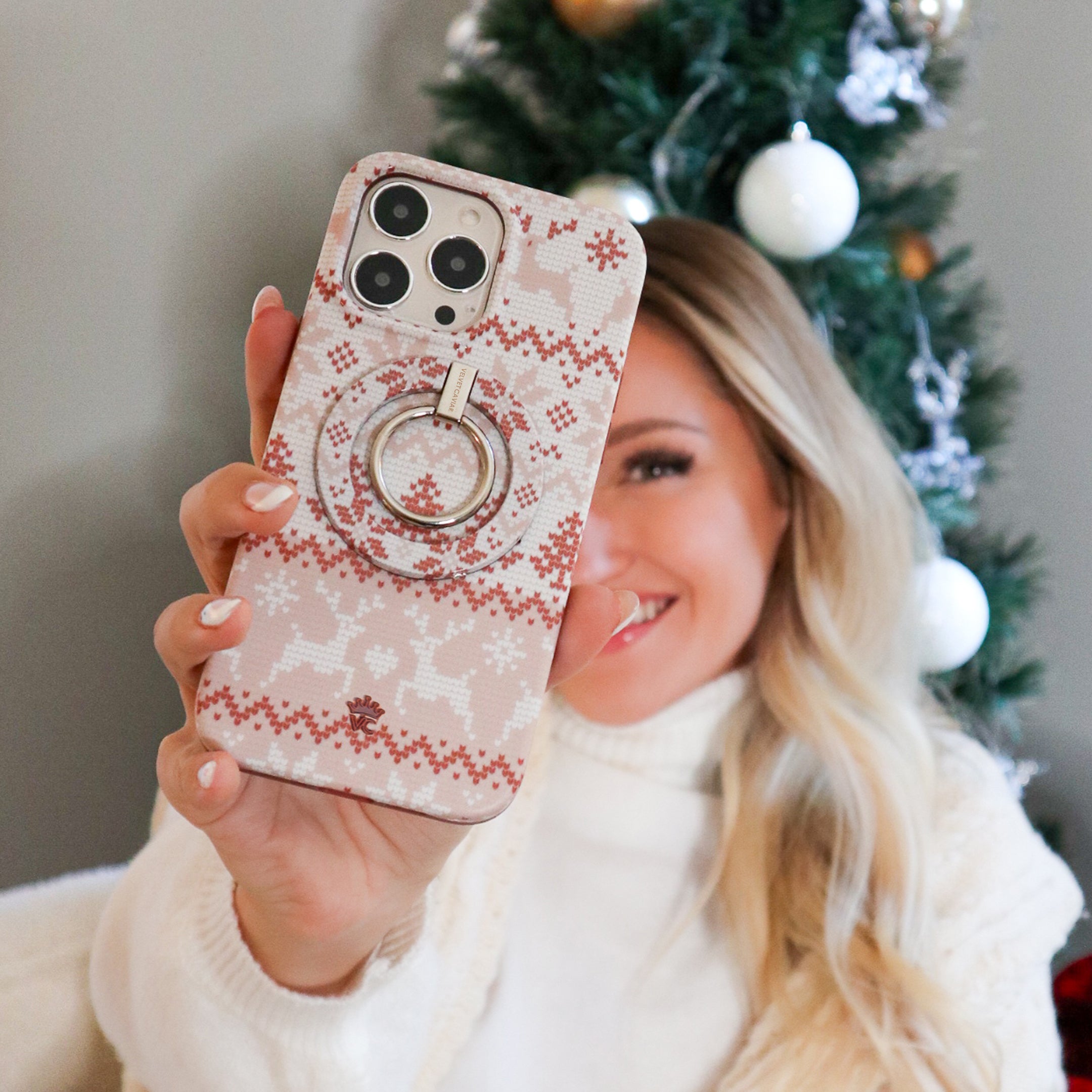 Soft & Stylish Chai Sweater Design iPhone Case - Trendy Knit Pattern Phone Cover for iPhone 13/14/15 Pro Max - Perfect Gift for Coffee Lovers & Fall Season Accessories