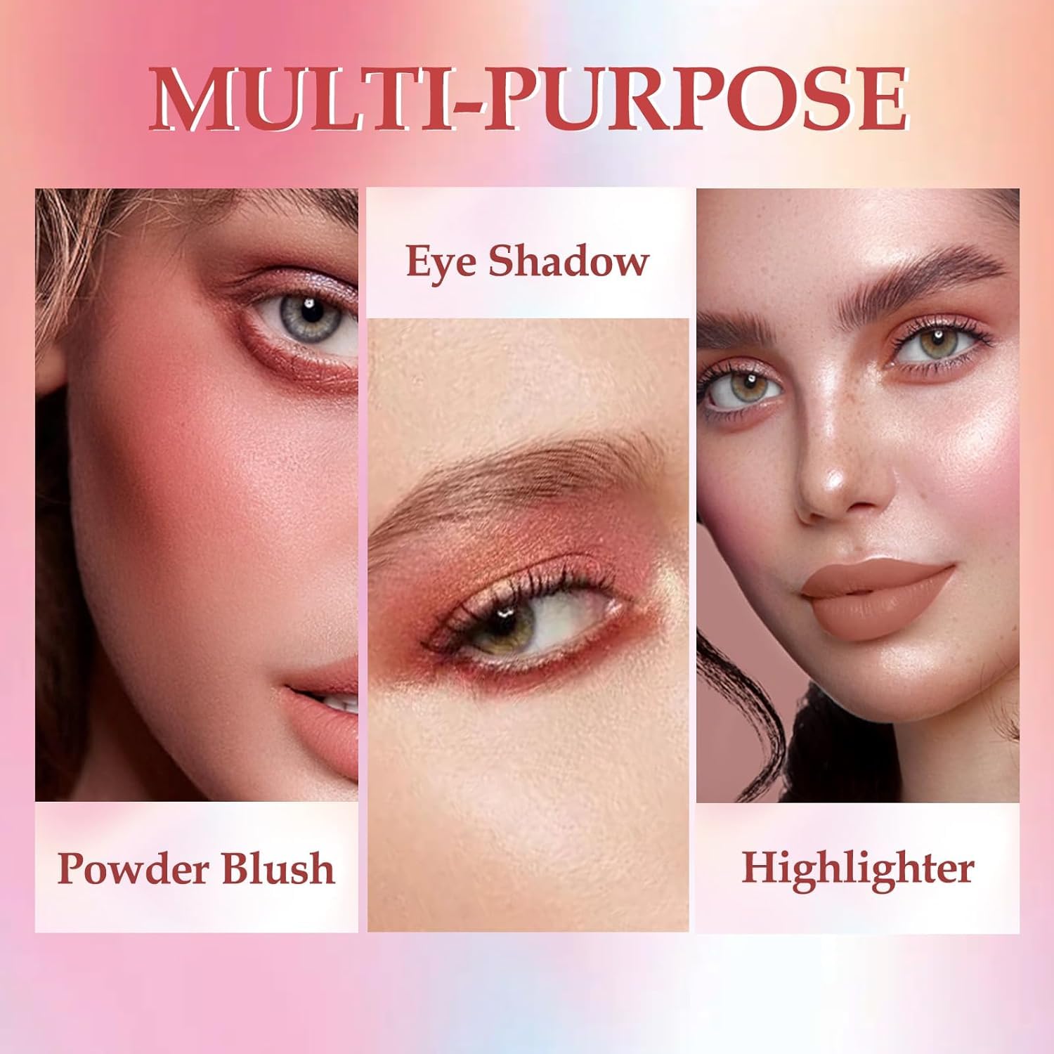 HUDAMOJI 6-Color Blush Highlighter Palette | Matte & Shimmer Face Makeup with Bellini Blusher | 36g Compact Powder for Cheeks | Perfect for Everyday Glam & Special Occasions