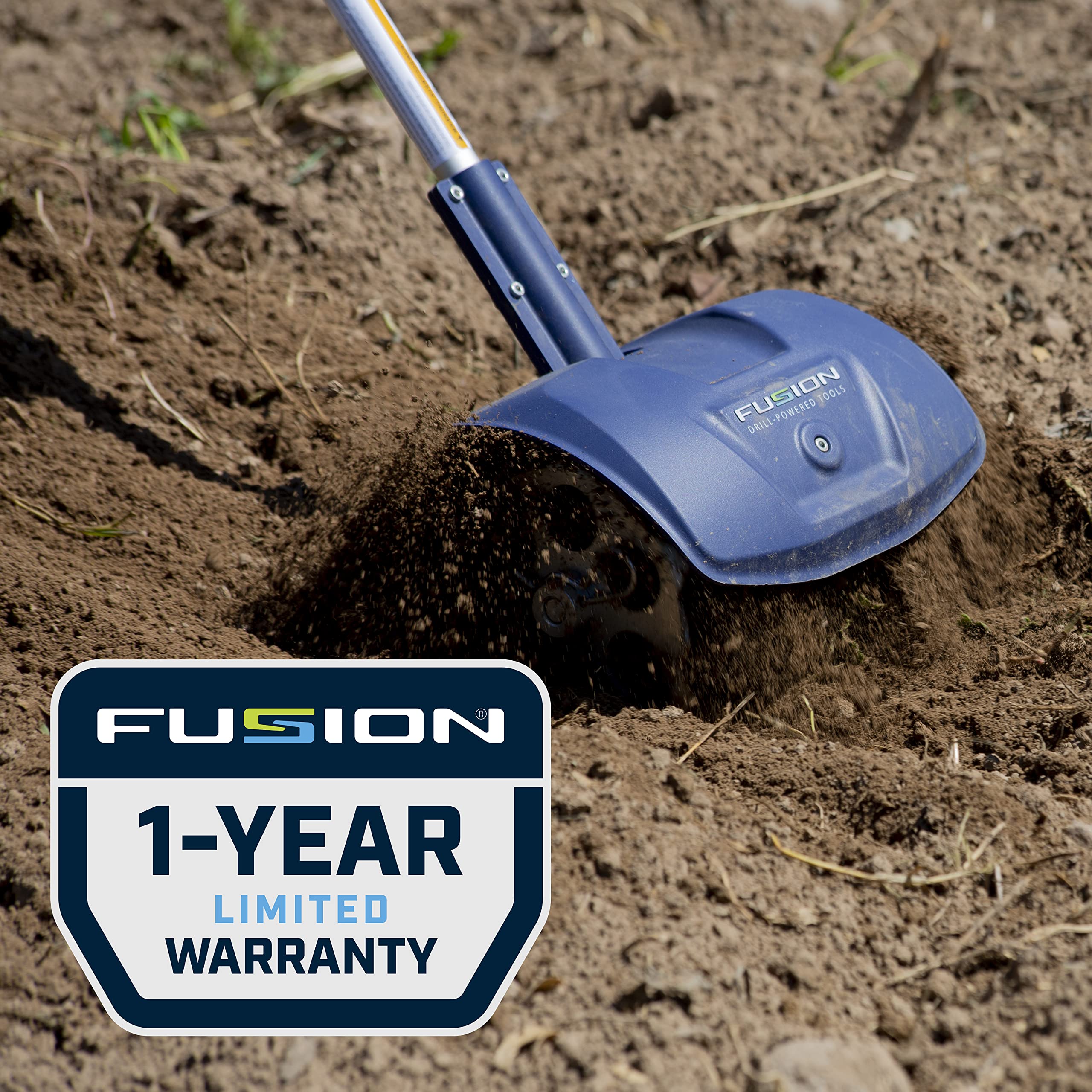 **Fusion Drill-Powered Garden Cultivator - Adjustable Width (Up to 8