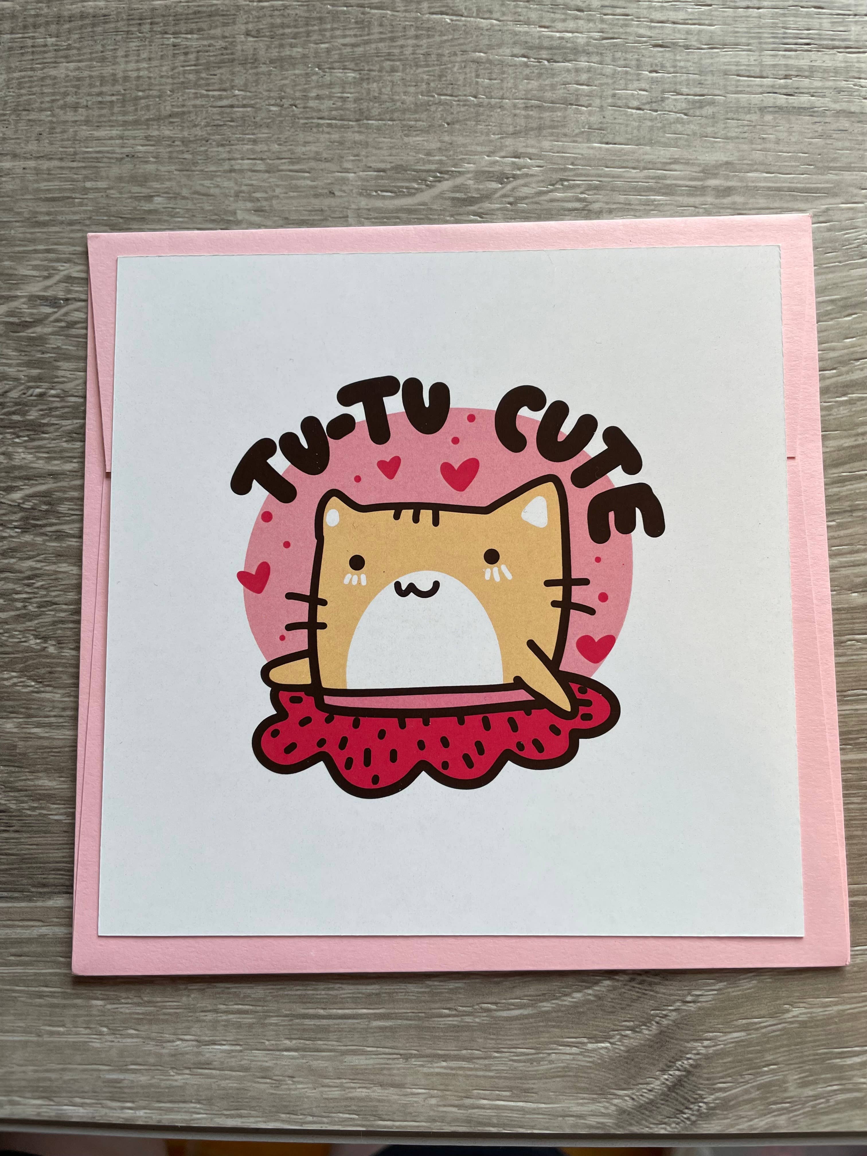 Tutu Cute Greeting Card - Elegant Ballet-Themed Birthday & Thank You Cards - Perfect for Dancers, Ballerinas & Dance Lovers