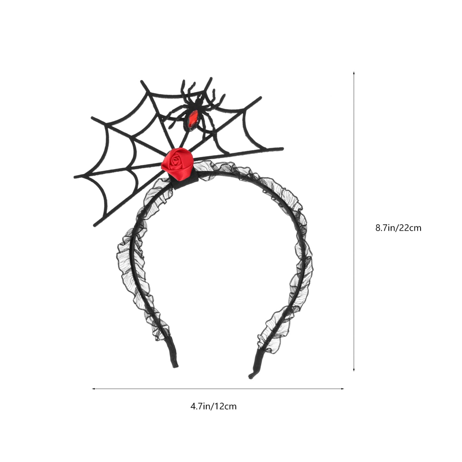 Minkissy 3PCS Halloween Spider Web Headbands - Gothic Cosplay Masquerade Hair Accessories for Halloween Party, Christmas Carnival & Festival Costume | Perfect for Spooky Themed Events, Cosplay & Costume Parties