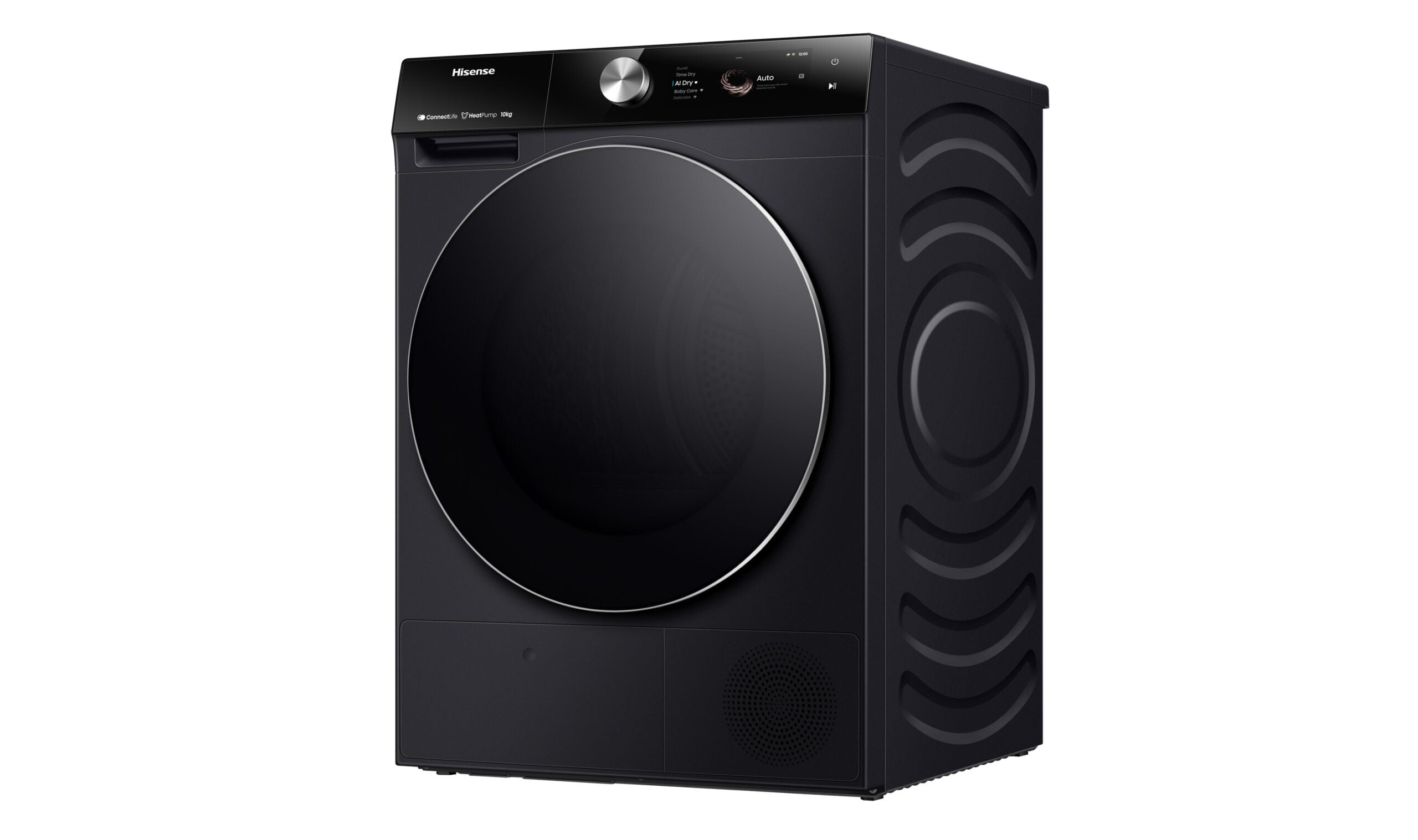 Hisense Series 9 10kg Heat Pump Dryer - Energy Efficient, Quiet Operation, Charcoal Black (HDFS10HPB) - Perfect for Large Families & Eco-Friendly Homes