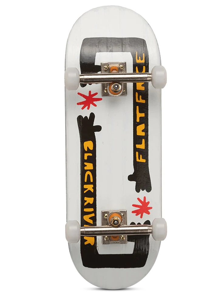 Blackriver Fingerboard Complete Set - FlatFace Cowart Arms Pro Tech Deck for Skateboarding Enthusiasts - Perfect for Tricks, Practice & Collectors