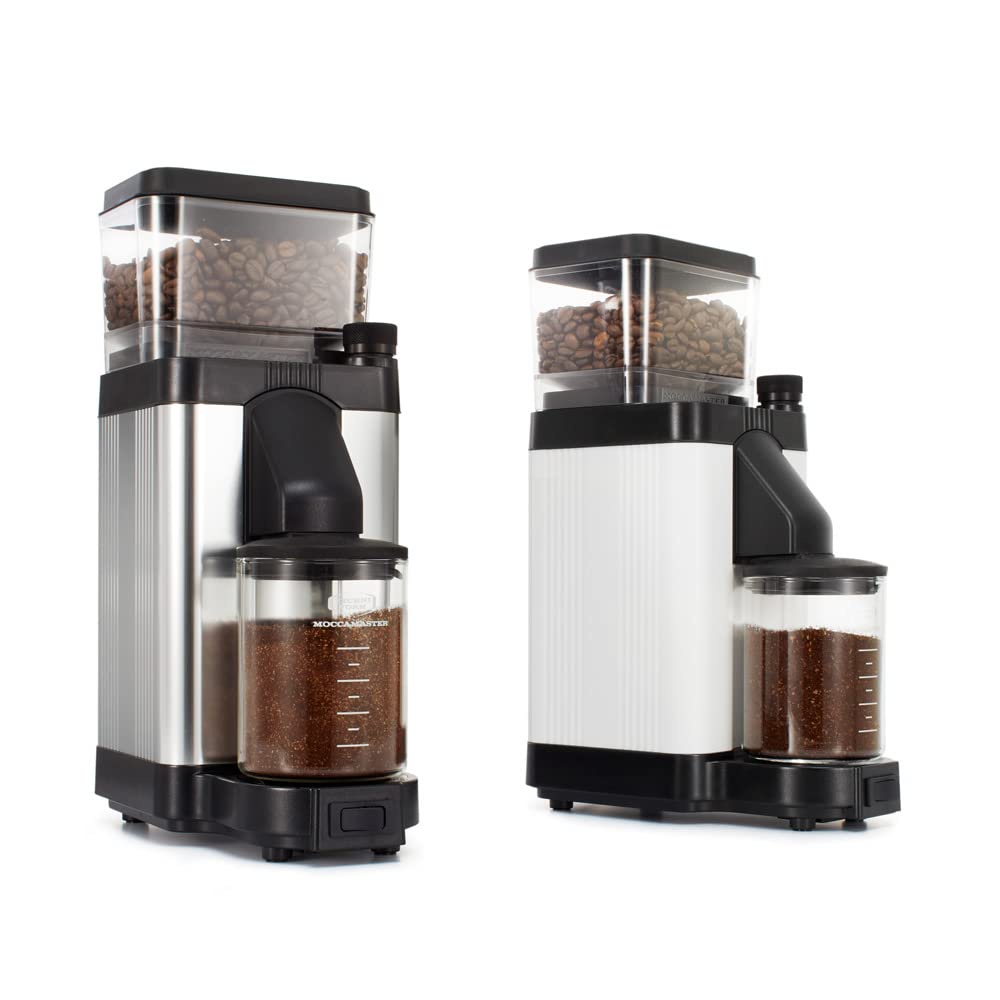 Technivorm Moccamaster 49520 KM5 Burr Coffee Grinder & 53941 KBGV Select 10-Cup Coffee Maker Set - Polished Silver - 40oz (1.25L) Capacity - Perfect for Home, Office & Coffee Shops