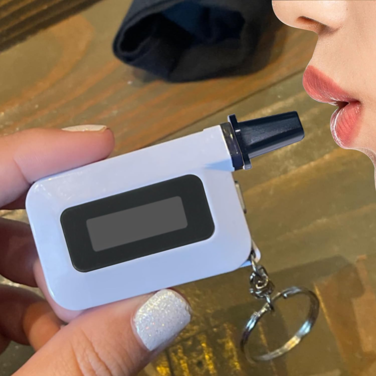 Premium Silicone Protective Cover for C6 Keychain Breathalyzer - Black (1 Pack + 30 Bonus) | Perfect for Nightlife, Travel & Personal Alcohol Monitoring