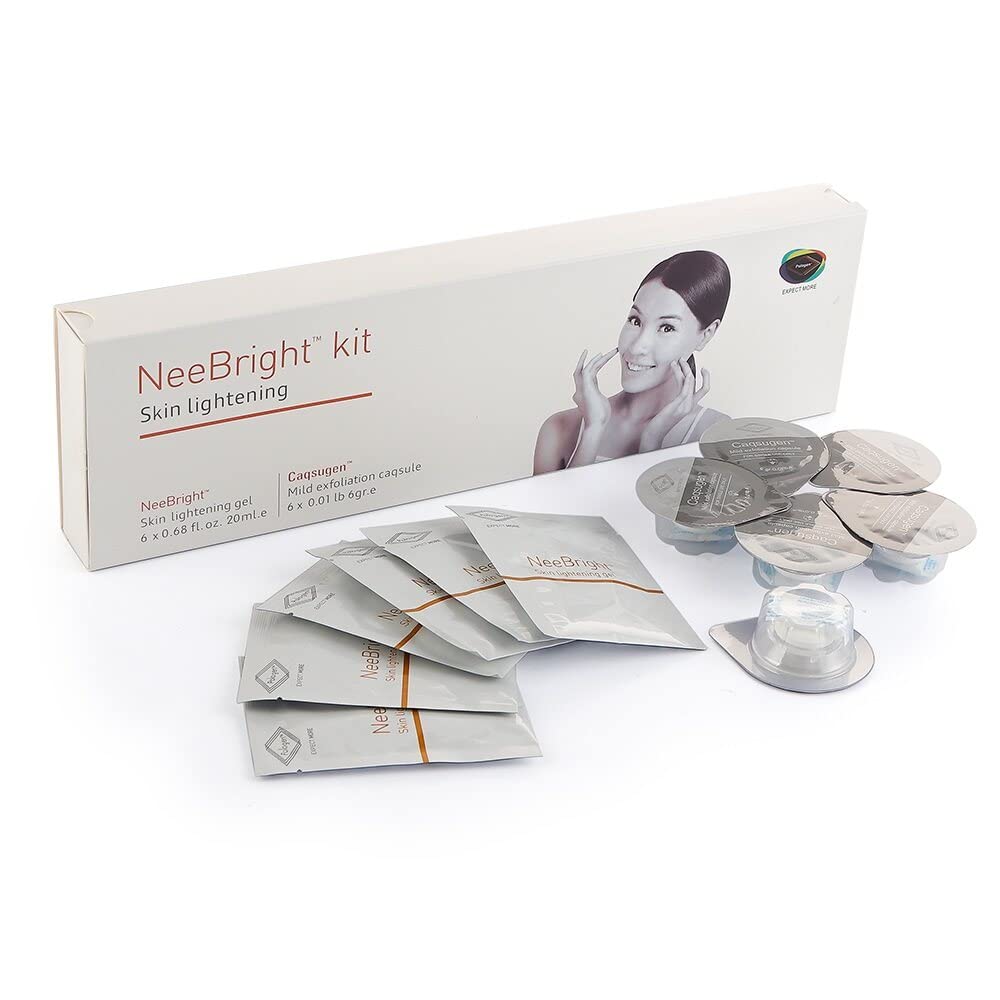 FYM Nee Bright Oxygen Machine Kit - Skin Rejuvenation & Lightening Gel Capsules for Glowing Complexion | At-Home Facial Treatment & Spa Day Essential