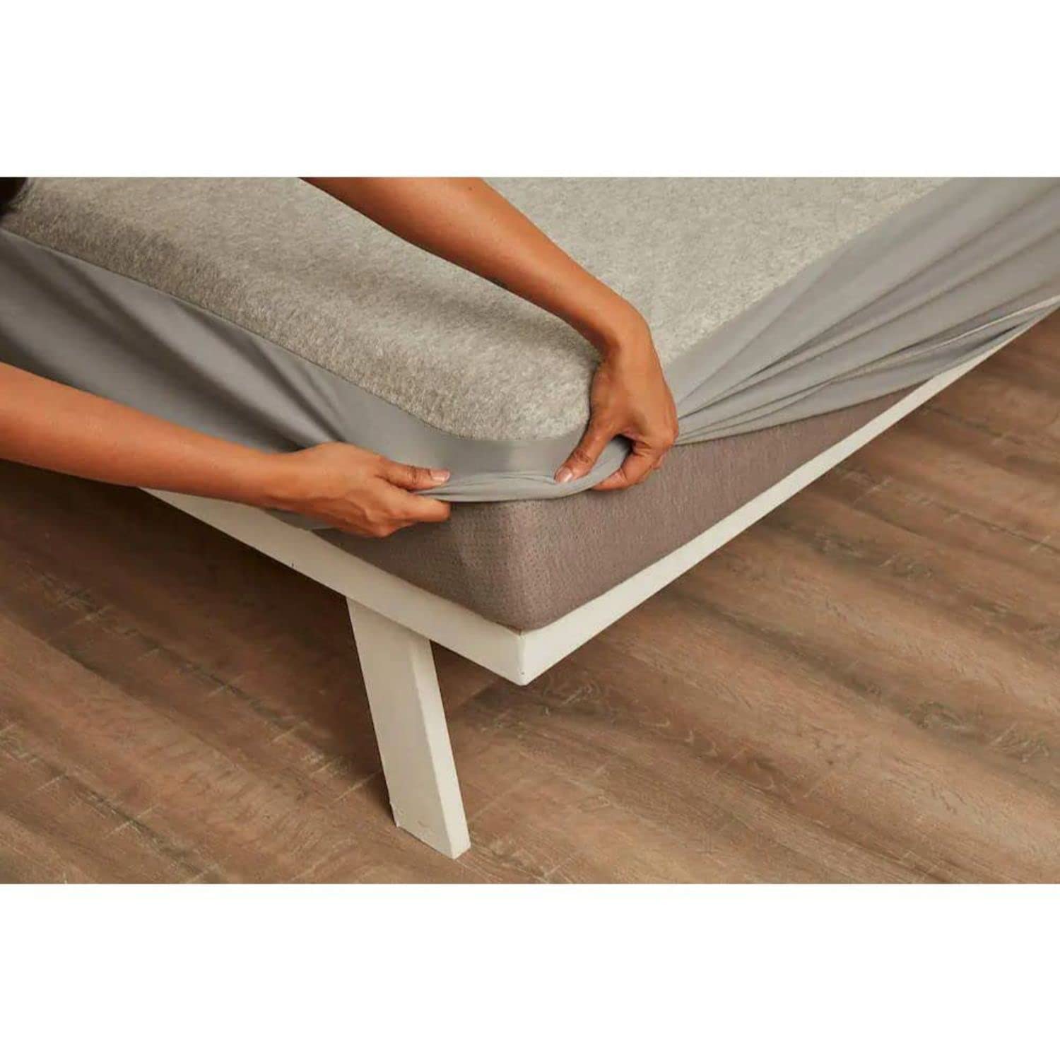 100% Waterproof Premium Cotton Mattress Protector | Breathable & Hypoallergenic Ultra Soft Fitted Bed Cover 78