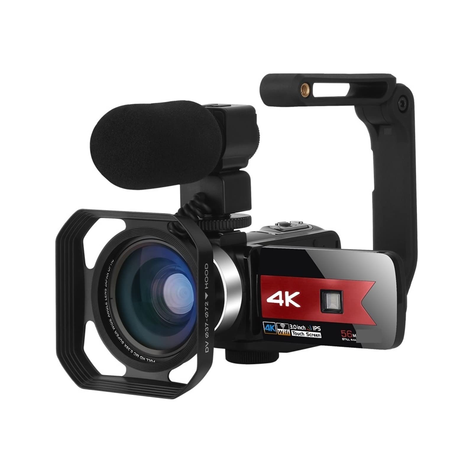 **AUBEST 4K Video Camera Camcorder - 56MP Digital Camera for Photography, Live Streaming, Vlogging, Night Vision - Webcam for YouTube, TikTok, Twitch (No SD Card Included) - Perfect for Travel, Events & Content Creation**
