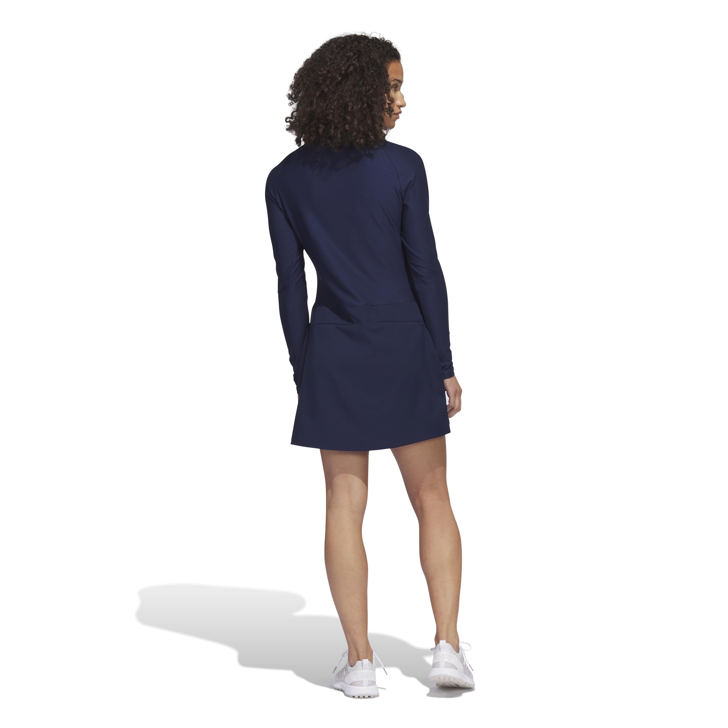 Adidas Women's Long Sleeve Golf Dress - Moisture Wicking & UV Protection - Perfect for Golf Tournaments & Outdoor Sports