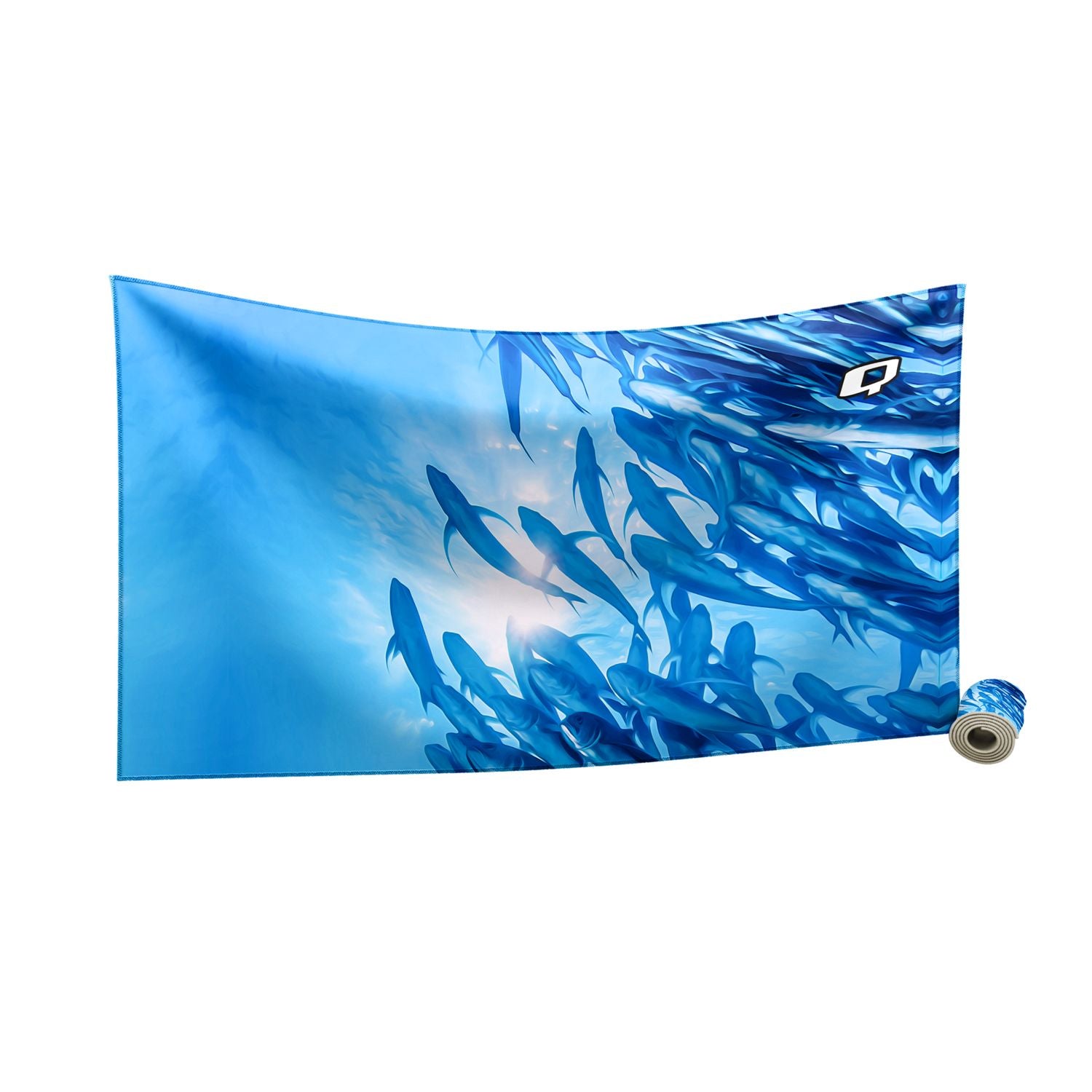 Premium Microfiber Swim Towel - Quick Dry, Ultra Absorbent & Lightweight - Perfect for Beach, Pool & Travel - Poissons Libres Collection