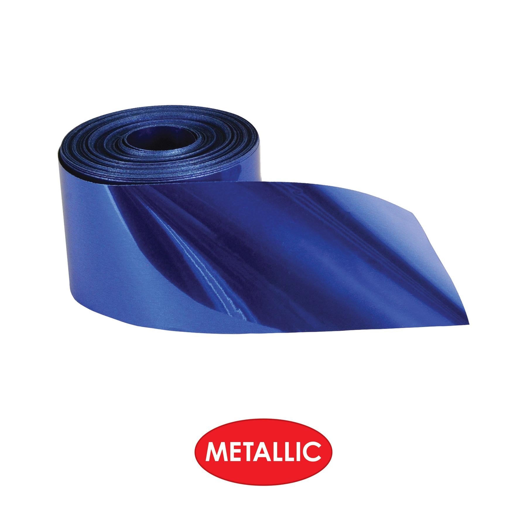12 Pack Beistle Gleam 'N Party Streamer - Metallic Blue Decorative Streamers for Birthday, Wedding & Holiday Celebrations - Perfect for Party Decorations & Festive Events