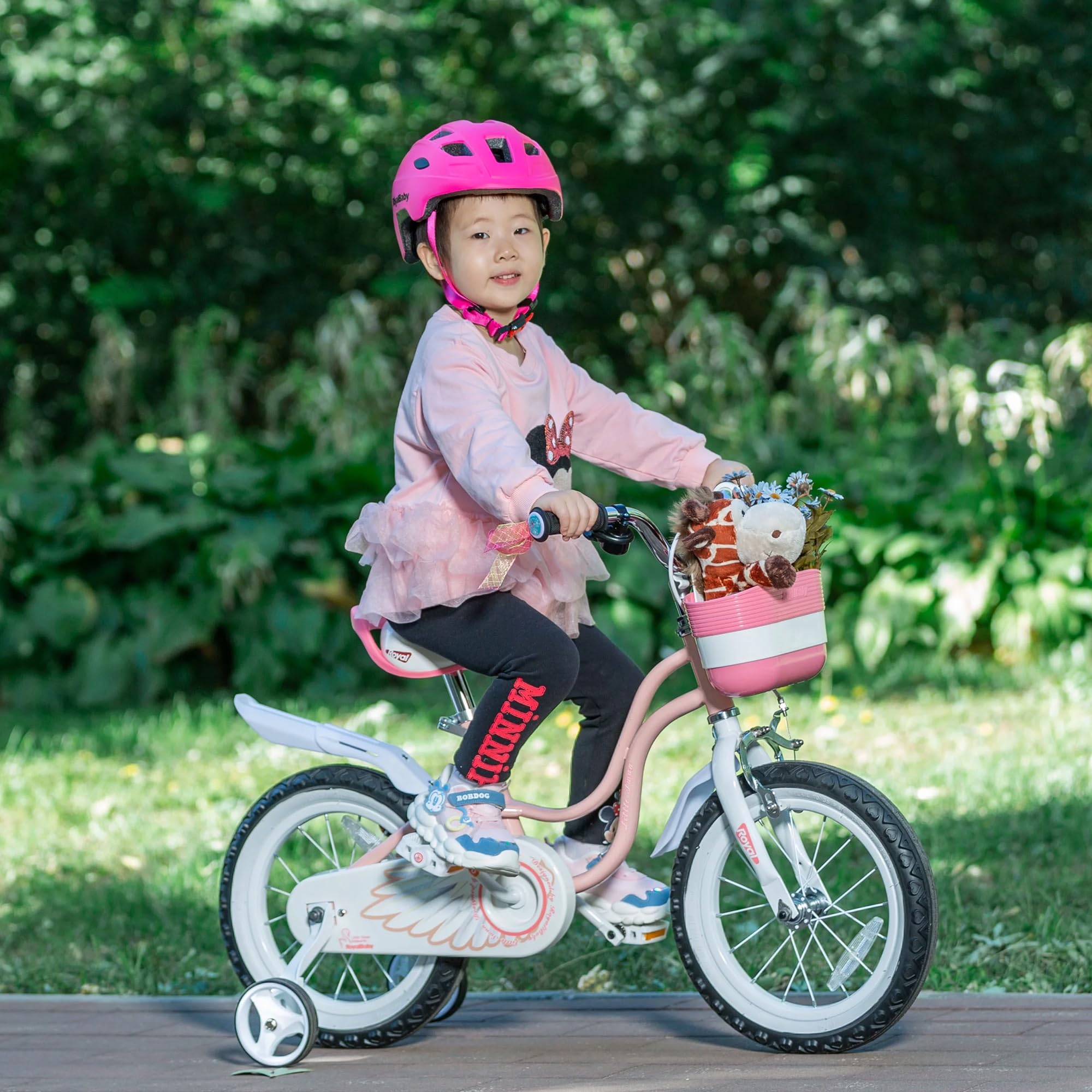 Royalbaby Princess Girls Bike 12-20 Inch Kids Bicycle with Basket for Ages 3-12 | Perfect for Outdoor Play, Park Rides & Neighborhood Adventures