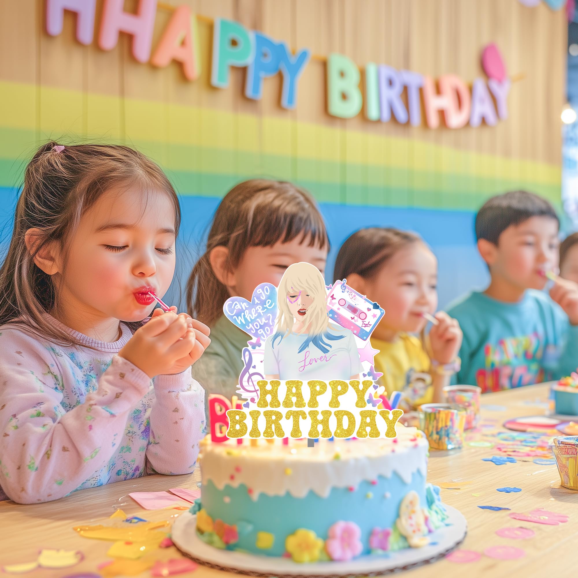 Super Star Music Cake Toppers - Birthday Party Decorations for Singer Fans, Celebration Cake Topper Supplies | Perfect for Birthday Parties, Concerts, Music Themed Events & Fan Gatherings