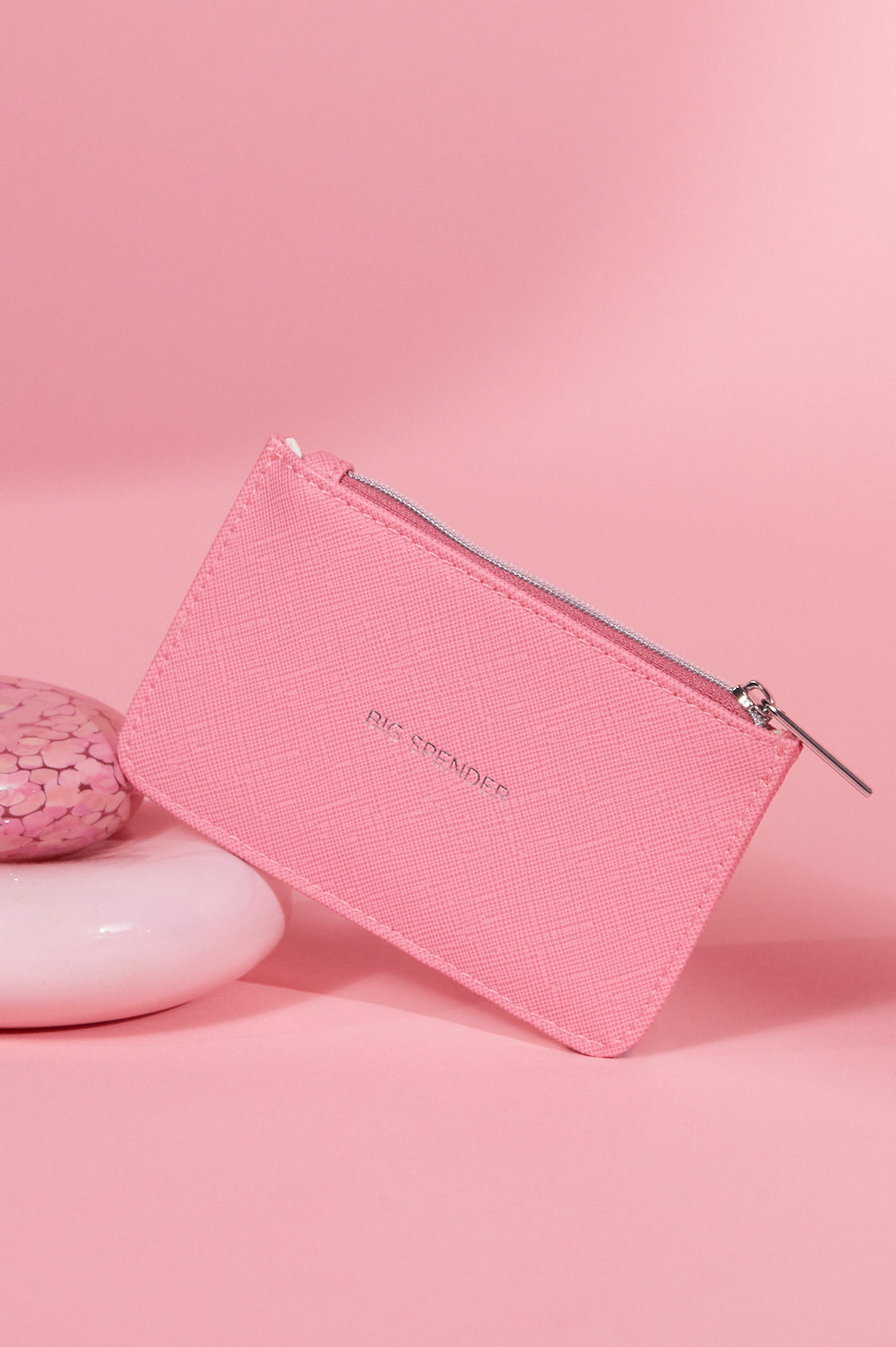 Pink Leather Card Holder Wallet for Women - Slim RFID Blocking Credit Card Case (EBP6199) - Perfect for Travel, Shopping & Everyday Use
