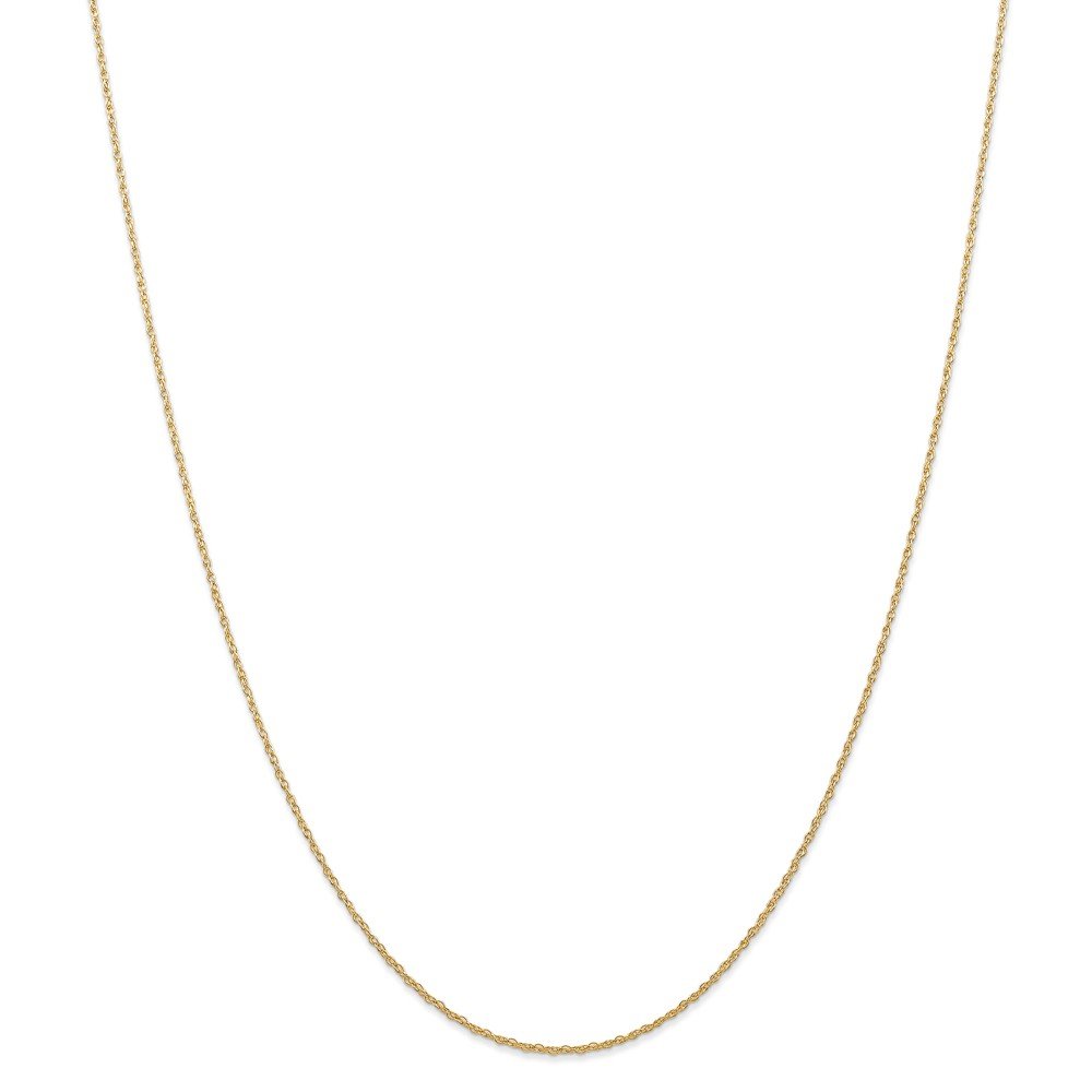 14K Gold 0.7mm Cable Rope Chain Necklace - 18 Inch Solid Gold Rope Chain for Women & Men - Perfect for Layering, Gift Giving & Everyday Wear