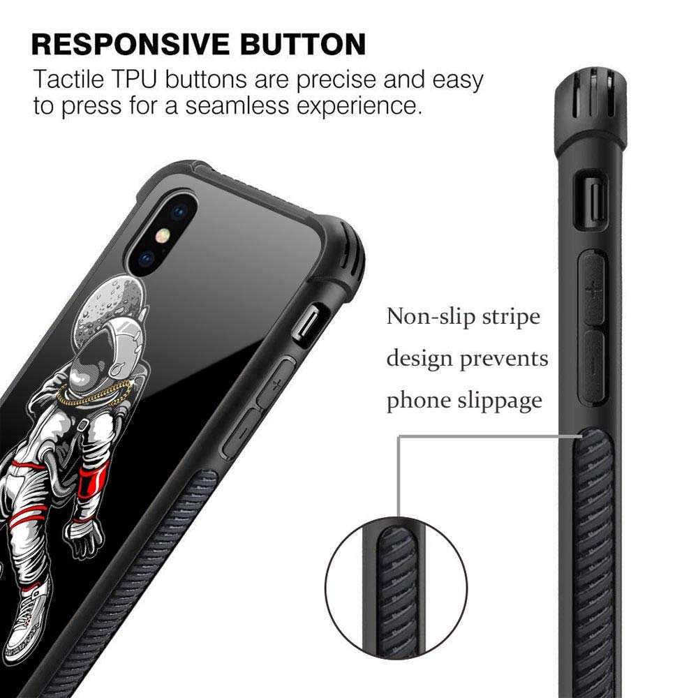 Premium Military-Grade Shockproof iPhone XR Case with All-Around Protection | Anti-Scratch Phone Cover for iPhone XR - Astronaut Dunk Design | Perfect for Outdoor Adventures, Travel & Daily Use