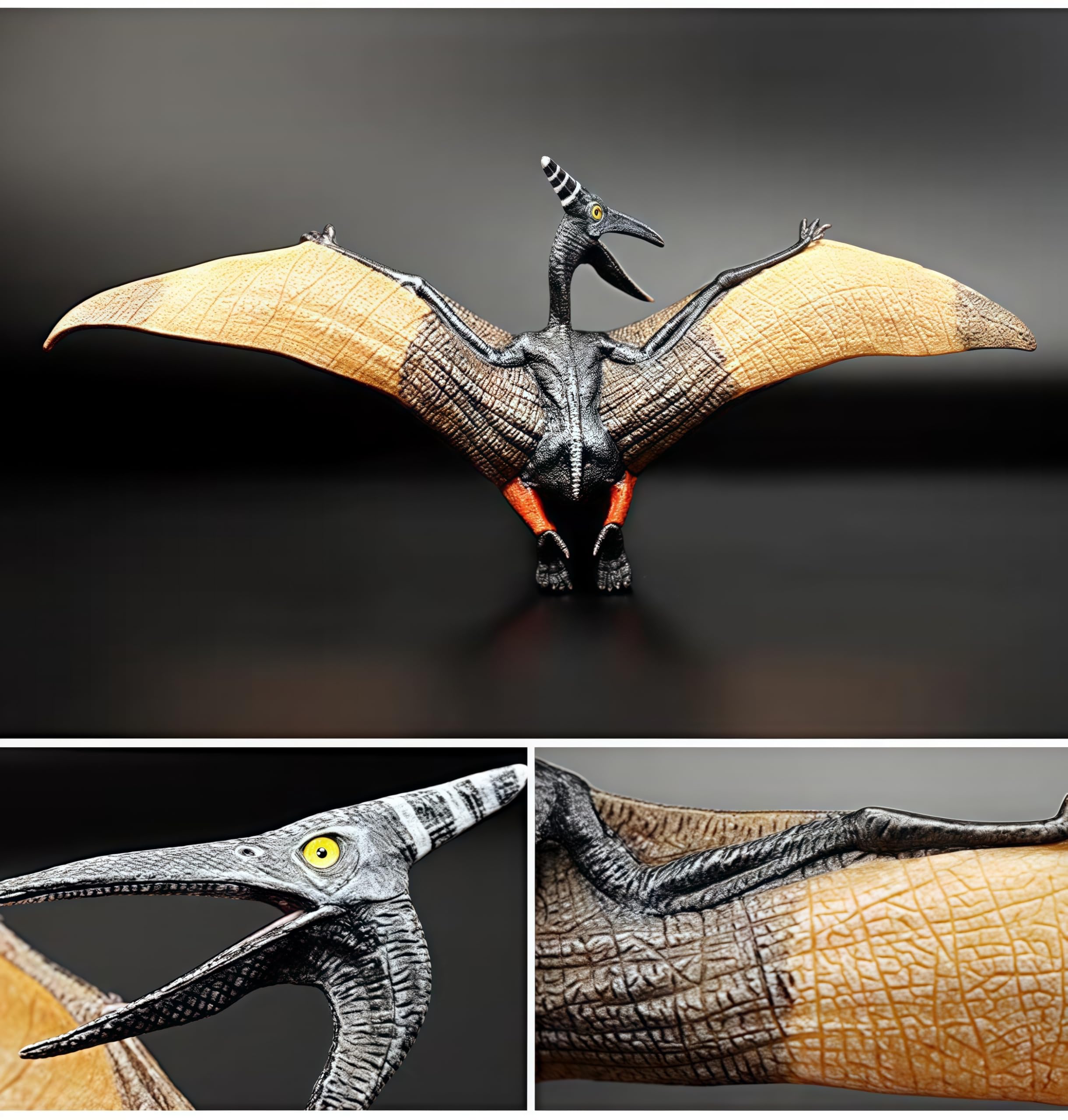 Realistic Ankylosaurus & Pteranodon Dinosaur Action Figures - 2 Pack Kids Toys for Collecting, Home Decor, Birthday Party Favors, Cake Toppers | Perfect Gift for Boys & Girls | STEM Learning & Imaginative Play