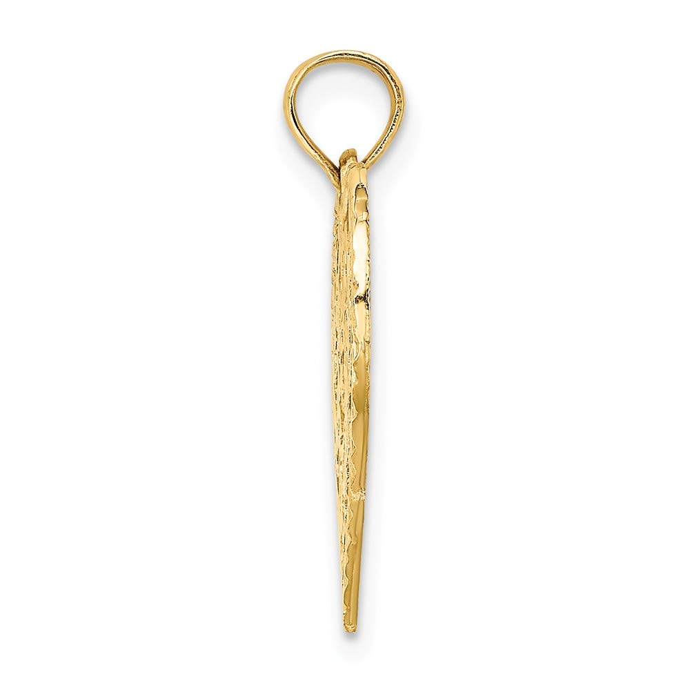 14K Solid Yellow Gold Happy Birthday Heart Charm Pendant - 21mm x 20mm - Perfect Gift for Birthday, Anniversary & Special Occasions