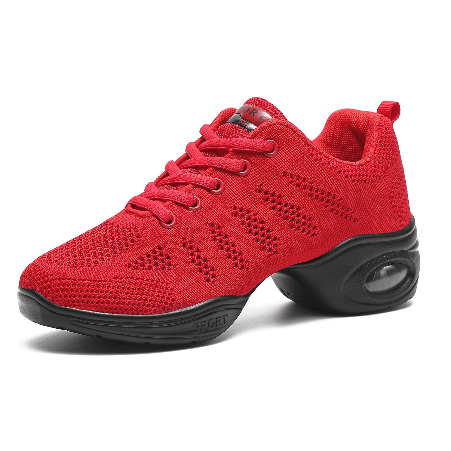 **Women's Breathable Air Cushion Jazz Dance Shoes - Split Sole Pointe Sneakers for Ballet, Jazz & Square Dance - Lightweight & Comfortable for Performances, Practice & Fitness**