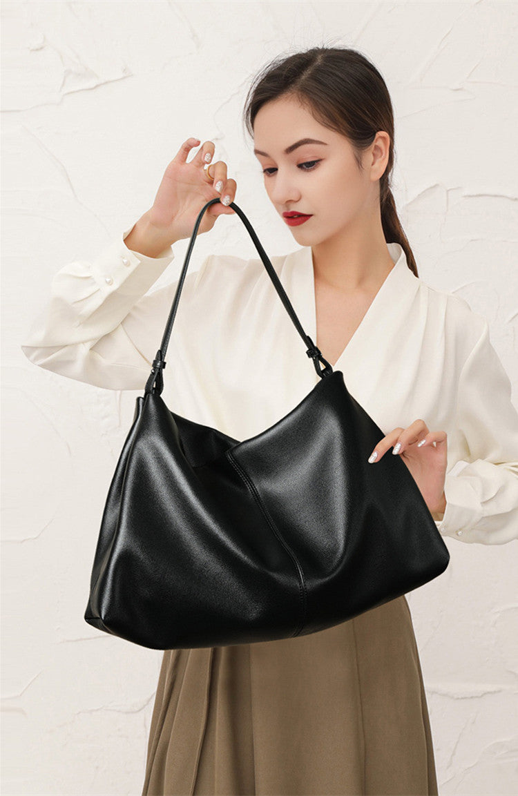 Premium Spacious Leather Shoulder Bag for Women - Stylish Crossbody Purse with Multiple Pockets - Perfect for Work, Travel & Everyday Use