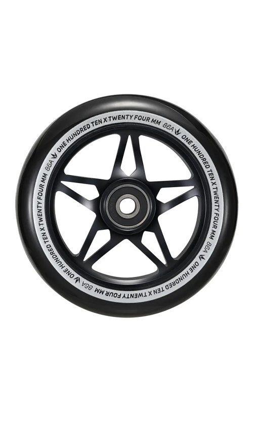 Envy S3 Scooter Wheels 110mm - High-Performance Black Wheels for Pro Scooters - Perfect for Street & Park Riding, Tricks & Stunts