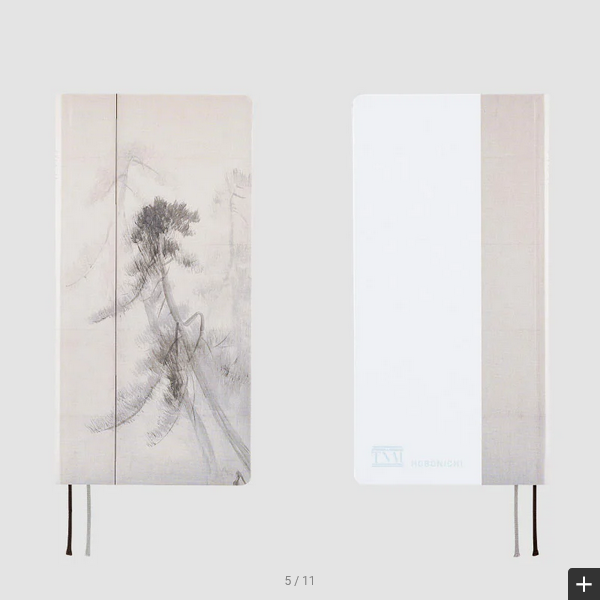 Hobonichi Techo 2025 Planner - Spring April Start with Tokyo National Museum Hasegawa Tohaku Pine Forest Design | Weekly Horizontal Layout, Monday Start | Japanese Edition | Perfect for Journaling, Planning & Gift Giving