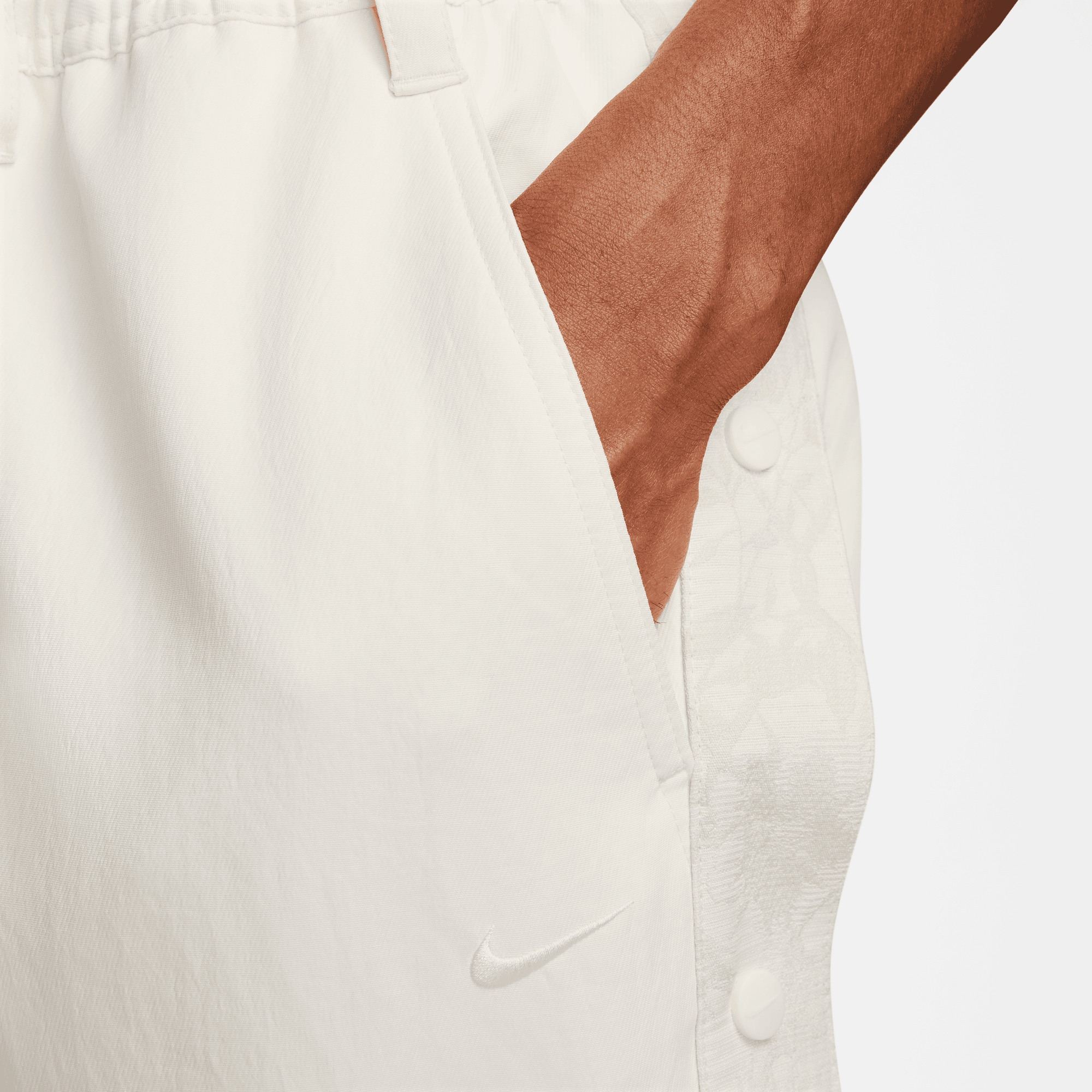 **Devin Booker Tear Away Basketball Pants - Light Orewood Brown | NBA Style Workout & Streetwear for Men**    *场景应用: Perfect for basketball games, gym workouts, casual streetwear, and fan merchandise.*