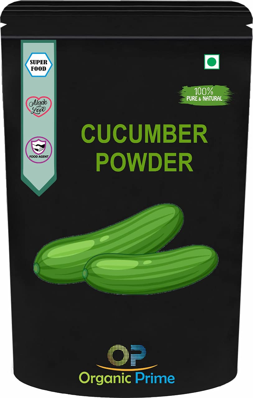 Organic Prime Cucumber Powder - 100% Pure, Food Grade for Juices, Smoothies & Skincare | Natural Face Mask & Skin Brightening Ingredient | 100g by Organic Prime | Perfect for DIY Beauty Recipes & Healthy Drinks