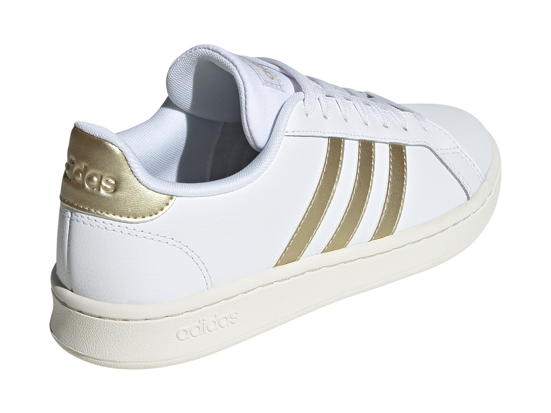 Adidas Women's Grand Court Sneakers - Comfortable White Tennis Shoes for Women - Casual Walking & Gym Workout Shoes