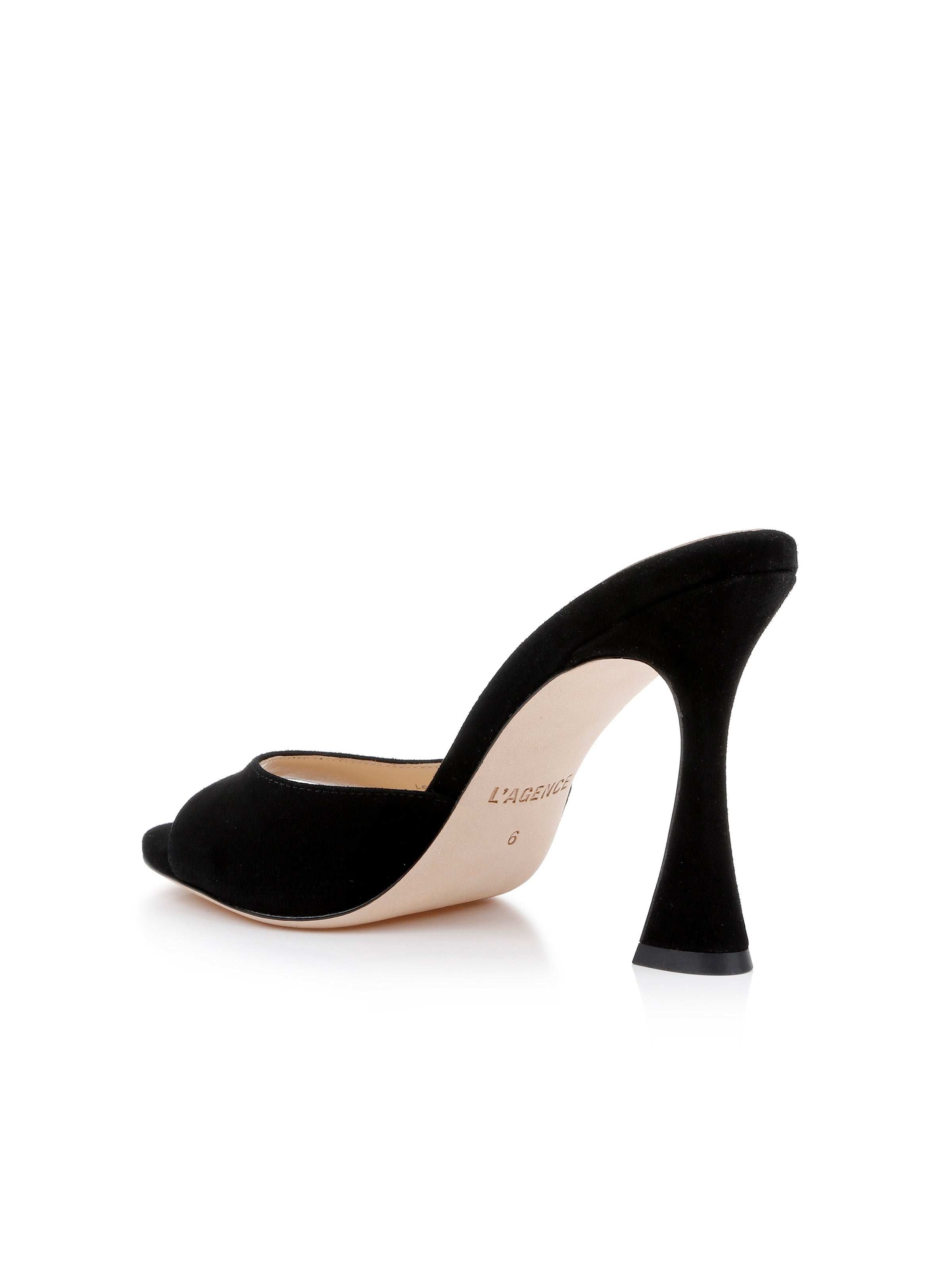 Avery Suede Open Toe Mule Slippers - Women's Comfortable House Shoes for Relaxing at Home & Lounging