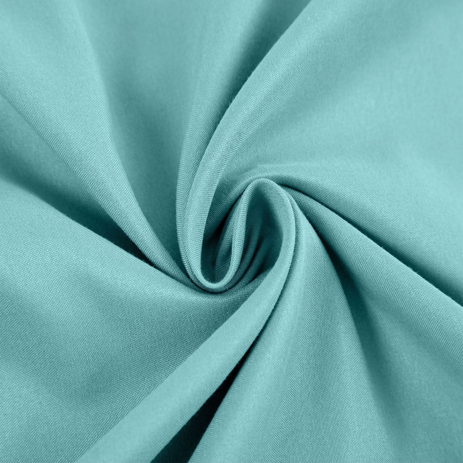 2000 Thread Count Bamboo Cooling Sheet Set - Ultra Soft & Breathable Bedding for Single Bed - Aqua Color - Perfect for Hot Sleepers & Summer Nights