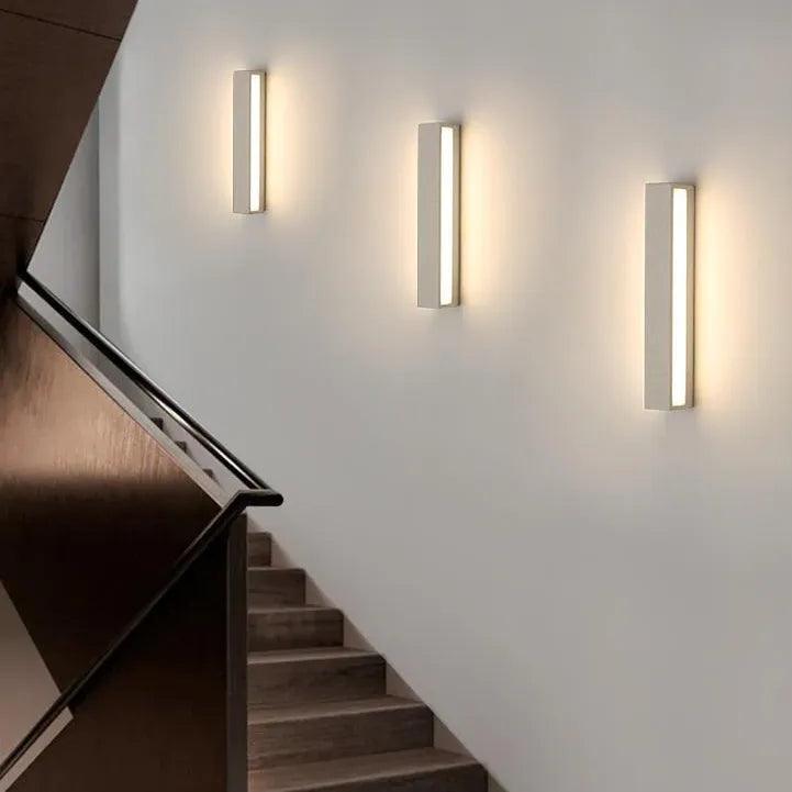Modern Rectangle LED Wall Lights for Indoor & Outdoor - Up and Down Lighting Fixtures - Perfect for Living Room, Bedroom, Garden, and Patio Decor