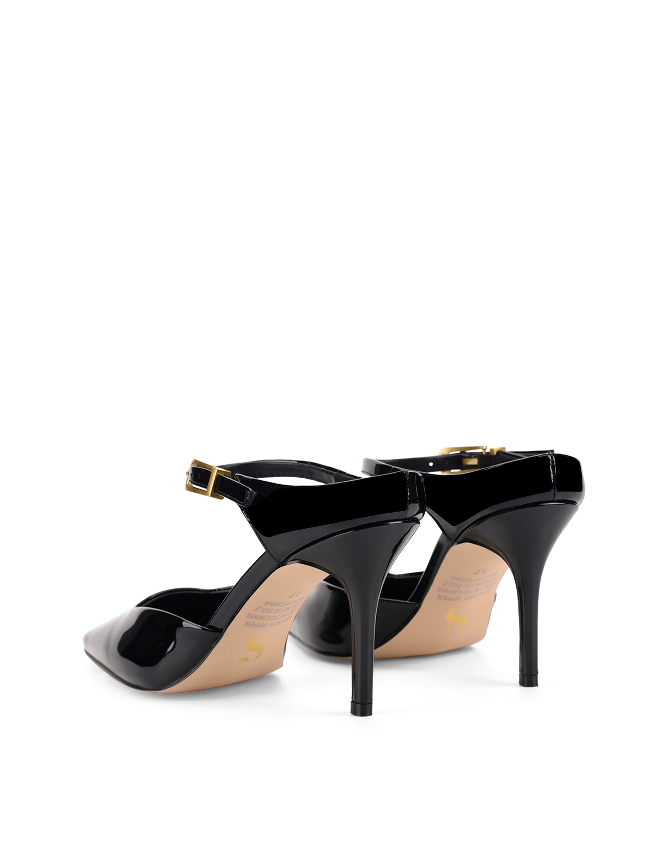 Verde Closed Toe Mules for Women - Black Patent Leather Slip-On Shoes | Comfortable House Slippers & Casual Office Loafers