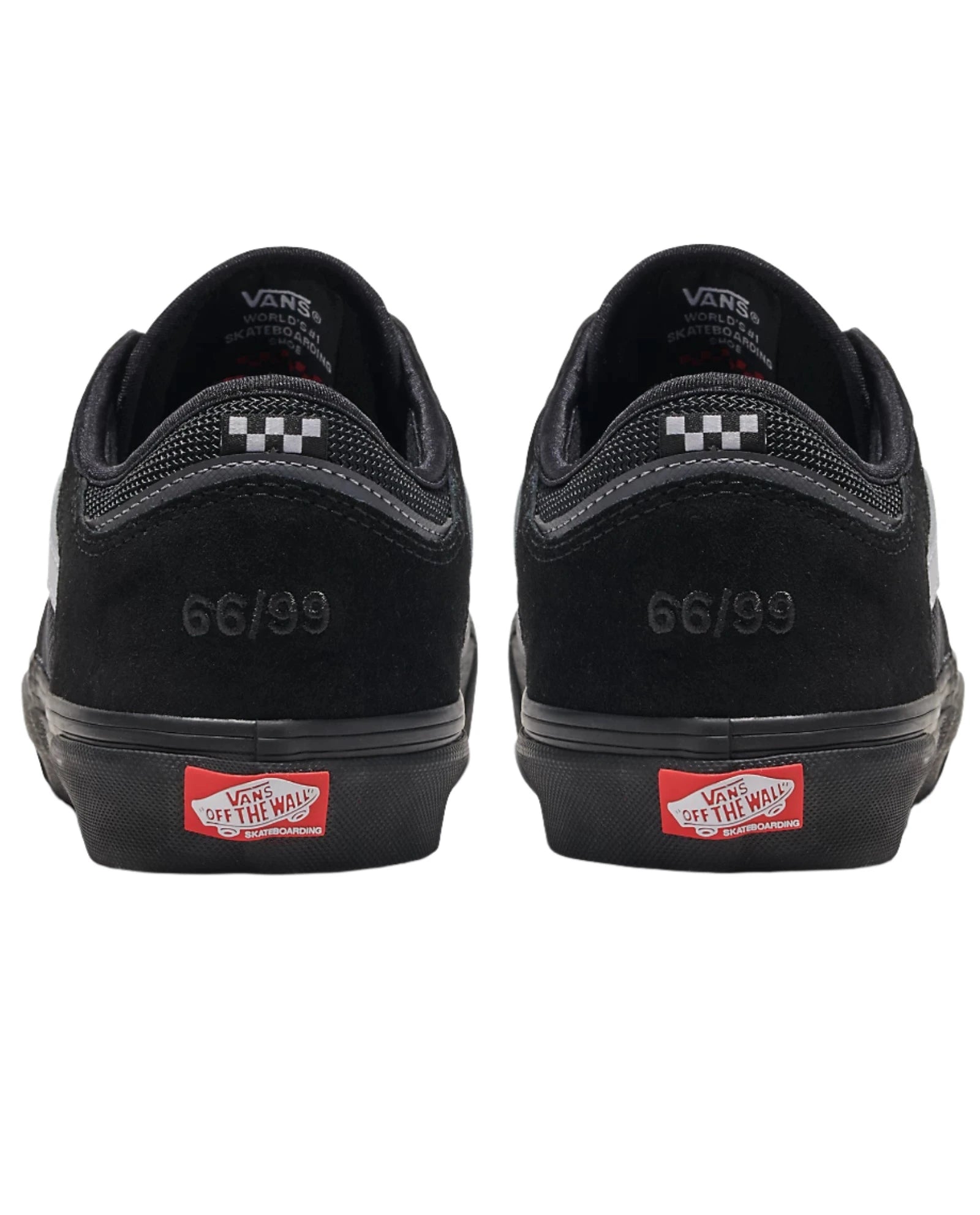 Vans Skate Rowley Shoes for Men - Black/White/Black Skateboarding Sneakers | Durable & Comfortable for Street Skating, Casual Wear & Everyday Use