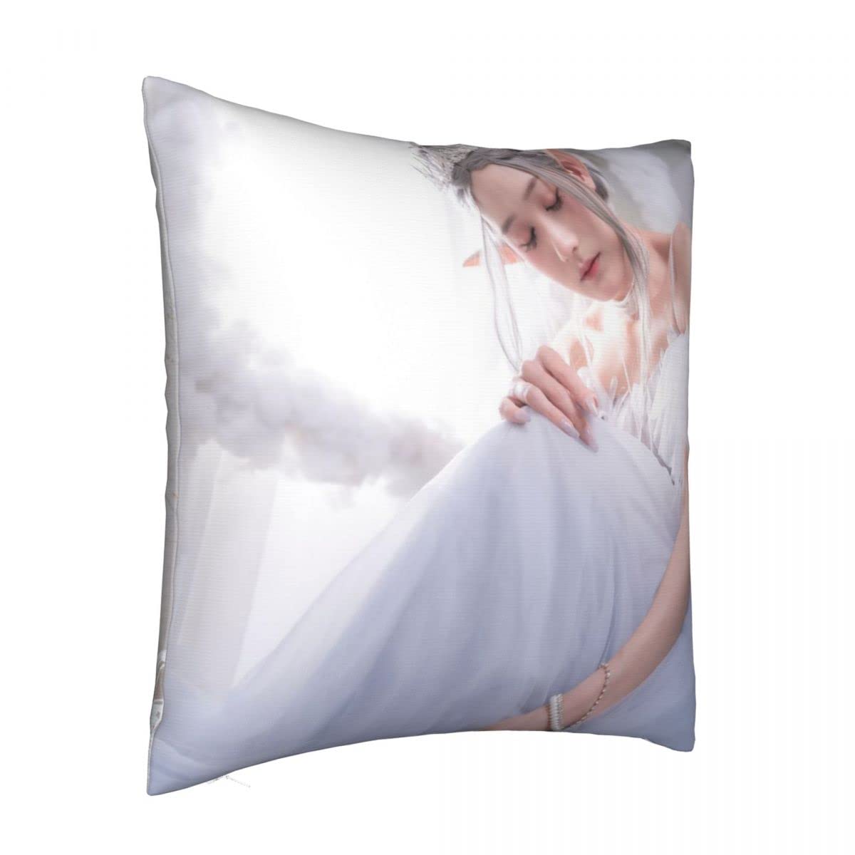 Custom Photo Throw Pillow Covers 12x12 Inch - Personalized with Your Pictures, Logos, or Text - Perfect for Gifts, Pet Memorials, Mother's Day & Home Decor