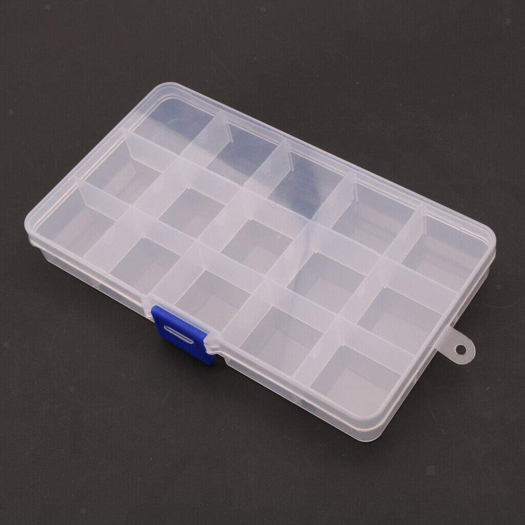 15 Grids Guitar Finger Picks Set with Clear Storage Case - Perfect for Guitar Accessories Organization & Travel Use