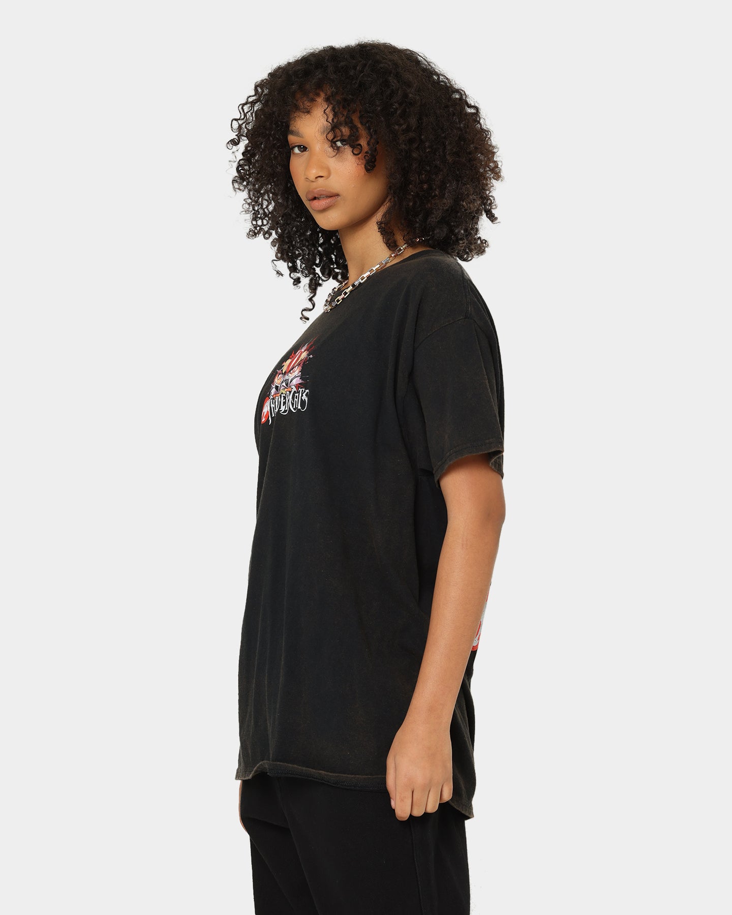 Vintage Thundercats Graphic T-Shirt - Retro Cartoon Tee for Men & Women - Soft Black Washed Cotton - Perfect for Cosplay, Casual Wear & 80s Nostalgia Fans