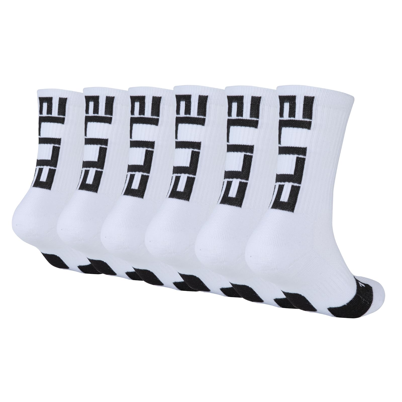 Elite Basketball Crew Socks for Men & Women - Performance Cushioned Athletic Socks for Basketball, Running & Sports | Breathable Comfort for Game Day & Workouts