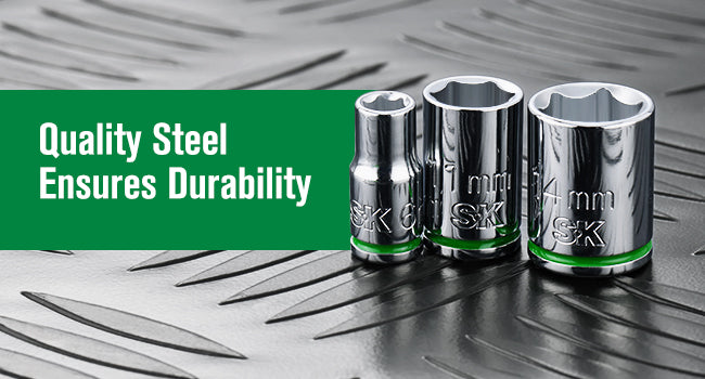 1/4 Inch Drive 11-Piece 6-Point Metric Standard Chrome Socket Set - Perfect for Automotive Repairs, DIY Projects, and Home Maintenance
