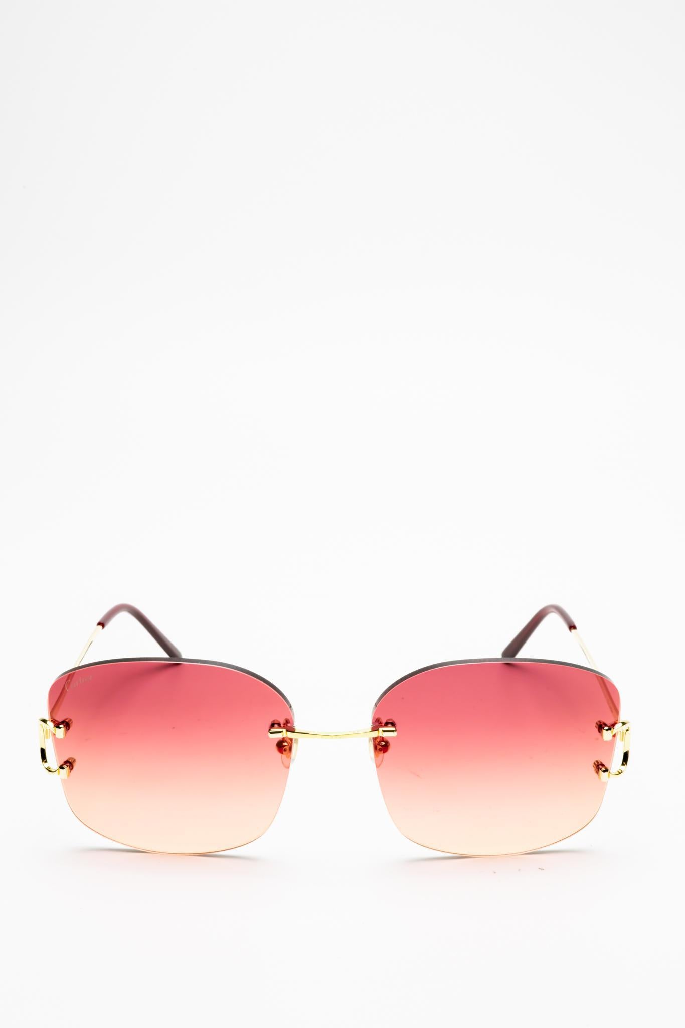 Cartier CT0037RS 002 C Décor Sunglasses - Luxury Designer Shades for Women & Men - UV Protection for Outdoor, Beach & Driving