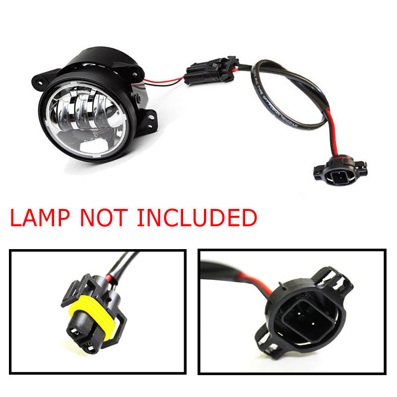 LED Fog Light Conversion Adapter Wiring Kit for 2010-2021 Jeep Wrangler JK - Easy Plug & Play Installation for Off-Road & Night Driving